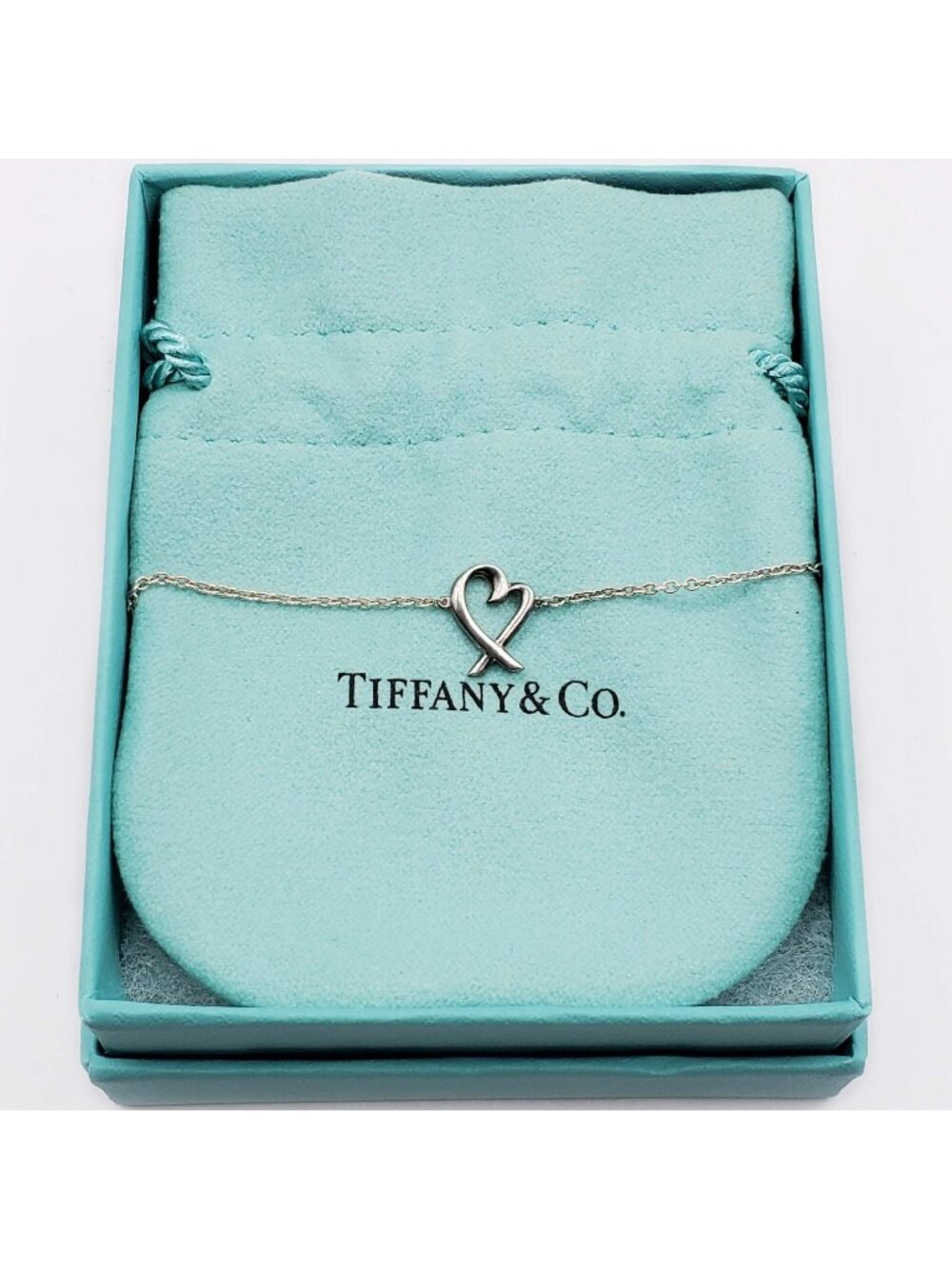 Tiffany & Co Paloma Picasso Loving Heart Bracelet Sterling Silver